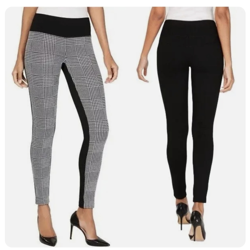 INC International Concepts Houndstooth Front Ponte Leggings 6P BNWT SO
